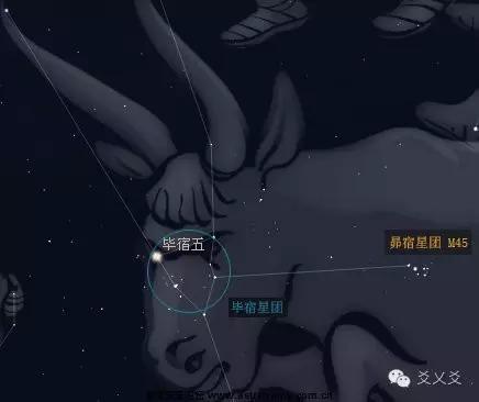 毕宿和昴宿都在金牛座(资料图)