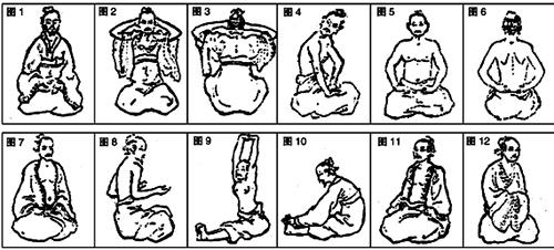 道教气功:十二段锦(资料图 图源网络)