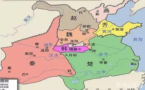 战国地图(资料图 图源网络)