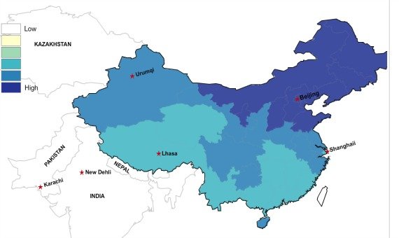 中国人口分布_亚洲人口分布状况
