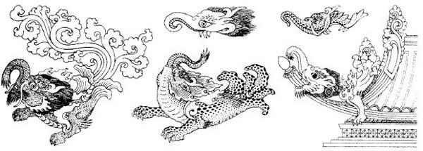 人们把鳌鱼的形象建筑在屋脊上,以此用来预防火灾.