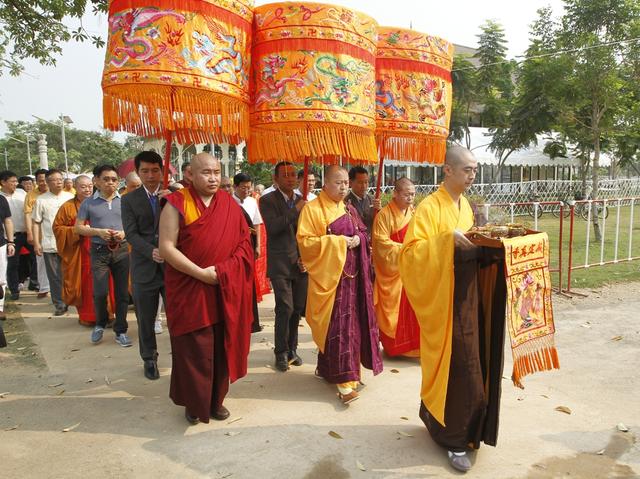 深圳弘法寺方丈印顺大和尚,藏传佛教萨迦派堪布多杰大师,中国佛教协会