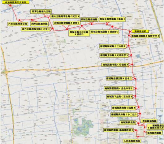 走向循原龙临专线北段(原s20路段调整至华夏东路地面行驶,自惠南地铁