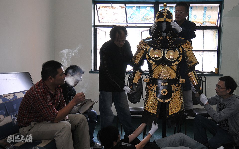 复原中华铠甲 图说上海 腾讯·大申网