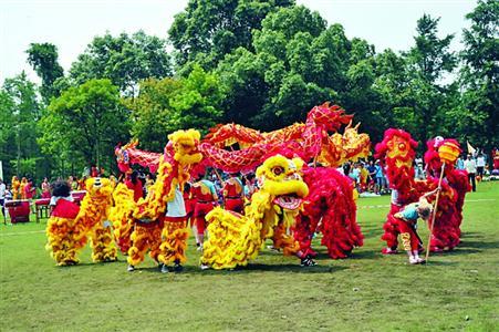 上海学生端午体验 龙文化 :划水龙 放天龙 舞地龙