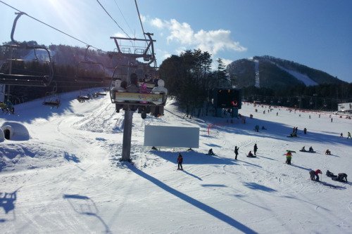 韩国最大滑雪场龙平 感受《冬季恋歌》中的美景