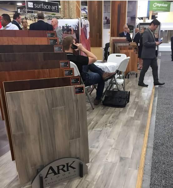 安信美国品牌ARK地板参展拉斯维加斯地材展