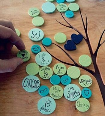 90后新人DIY婚礼创意 婚礼创意手工签到册