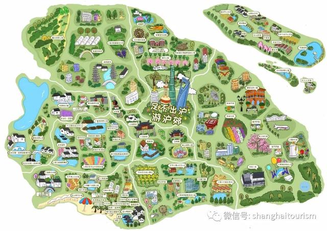 上海手绘地图