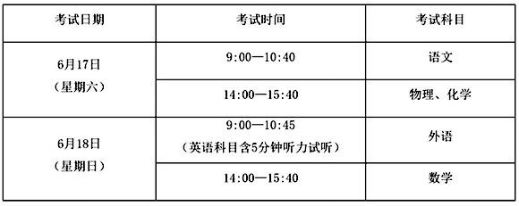 2017上海中考6月17至18日进行 手机带入考场