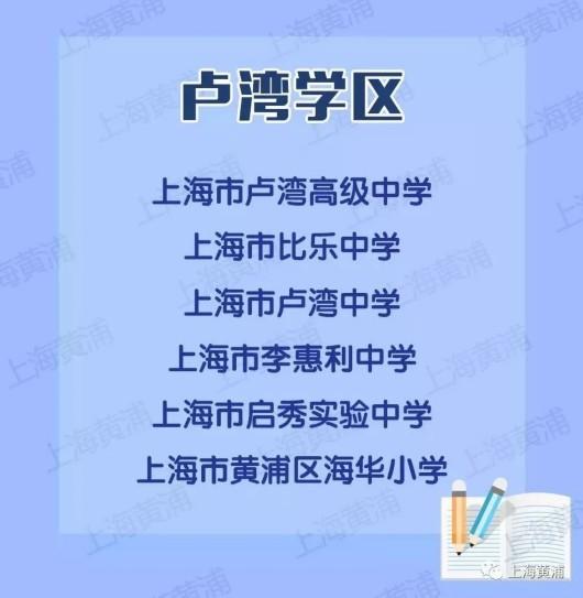 黄浦区新增四个学区 看看是否包含你的母校