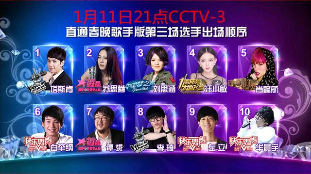 《直通春晚》歌曲选拔第三场 强强对决 同室操