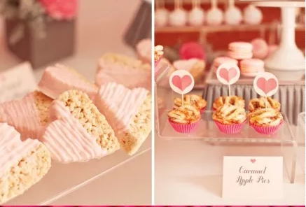 粉色系婚礼甜品桌设计 甜品桌婚礼上的加分利器