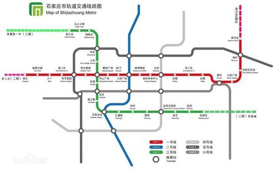 石家庄52个地铁车站位置及名字最终确定