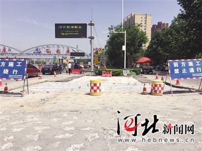 石家庄裕华路高速口周边道路开始改造 新增专用车道