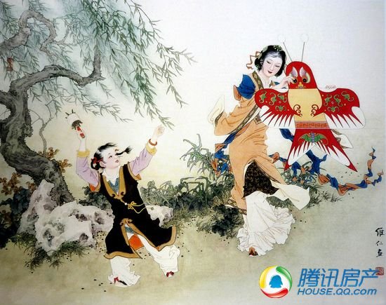 筝舞蓝天我心飞扬 恒大雅苑七彩风筝活力起飞