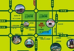公园城交通图