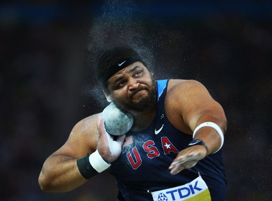 组图:男子铅球 美名 将雪耻 力压奥运冠军夺金_