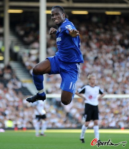 图文-切尔西vs富勒姆 <em>德罗巴</em>激情中国功夫_英