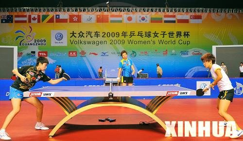 组图:中国女子乒乓球队备战世界杯_乒乓球图片