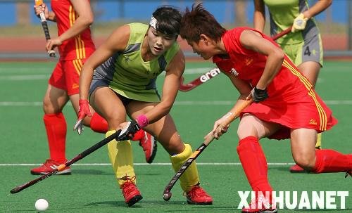 组图:<em>全运会女子曲棍球</em> 吉林队胜天津队_体育