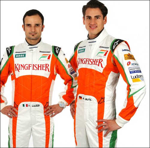 印度力量公布2010车手阵容 里尤兹搭档苏蒂尔