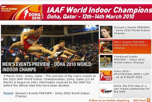 刘翔登田联官网头条 赛季最佳成绩远不及