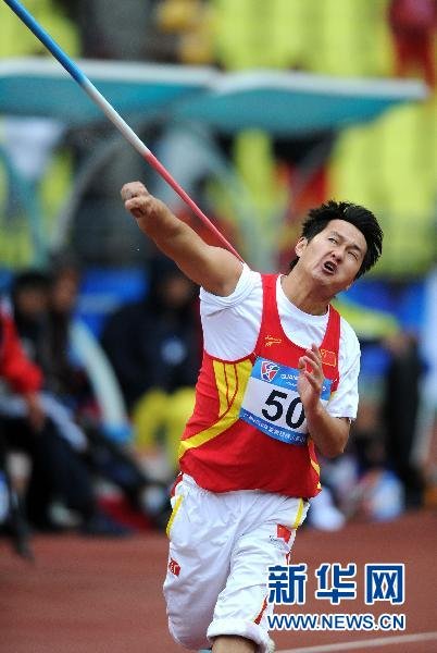 高明杰打破男子标枪F44级世界纪录[组图]