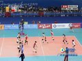 视频：女排韩国队触网犯规 中国队扳回一局