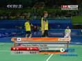 视频：羽毛球混双1/4决赛开球 韩国组合连得2分