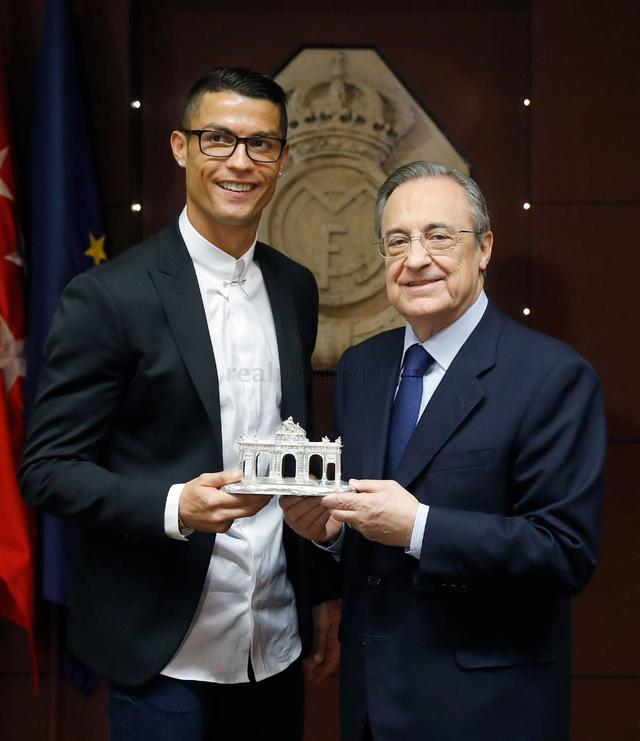 Real Madrid President praised cristiano ronaldo: only you living legend golden globes