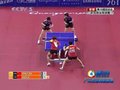 视频：乒乓球女双决赛第三局全程