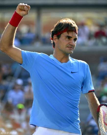 费德勒3-0横扫沃达斯科 连续12年进美网16强