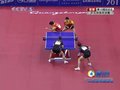 视频：乒球男双 马琳直线进攻出界许昕连拉球
