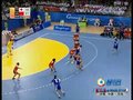 视频：女子手球决赛 日本队边锋进攻得分