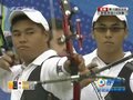 视频：射箭男团1/4赛 中华台北准度不高落后