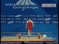视频:举重赛场 朝鲜选手挑战126kg失败