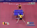 视频：乒球男单半决赛第二局 王皓优势明显