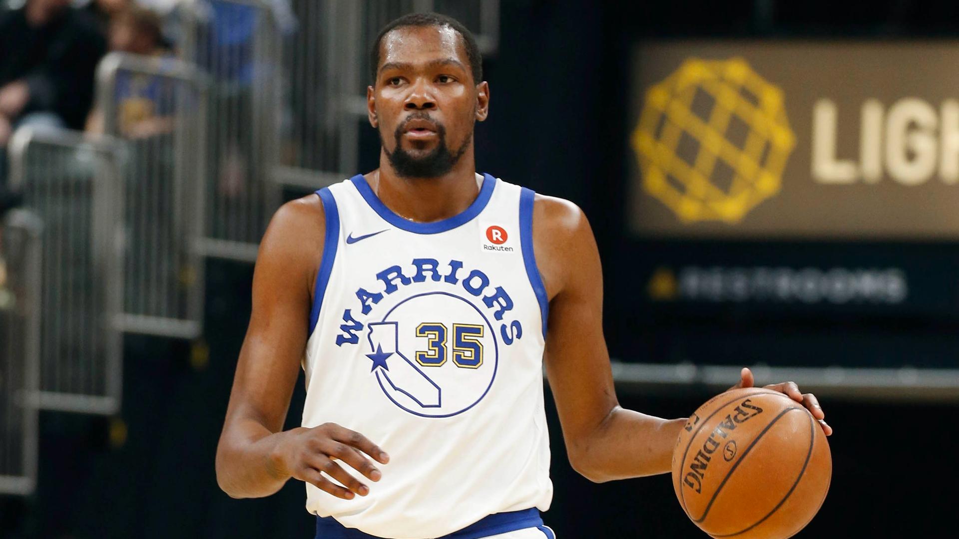 腾讯体育4月11日讯据espn名记克里斯-海耶斯报道,勇士球星凯文-杜兰特