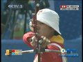 视频：射箭女团赛 中国小将少年老成百步穿杨