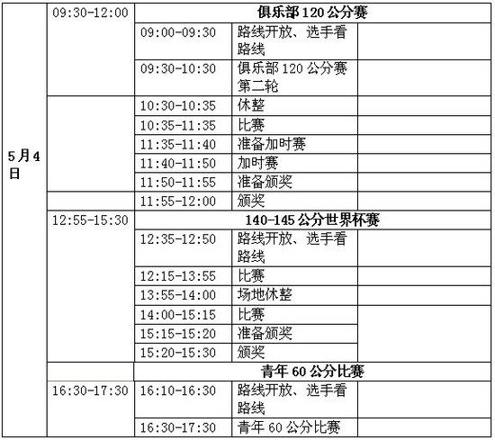 2013年国际马联场地障碍世界杯北京站赛程