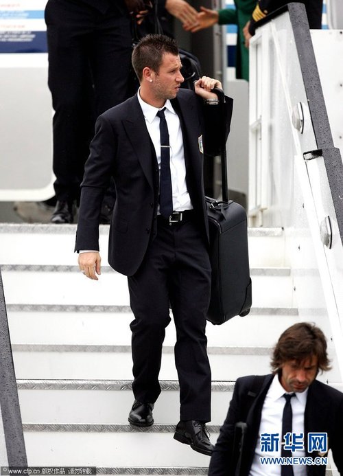 欧洲杯前瞻:意大利国家队启程飞赴波兰(组图)