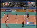 视频：女排赛场中国队网前轻吊得分12-13