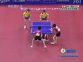 视频：乒球男双王皓不在状态第五局开球出界