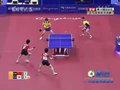 视频：乒球男双半决赛 机会球难把握双方打平