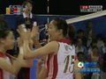 视频：女排小组赛 第三局中国连救两个局点