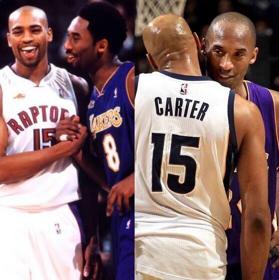 卡特晒老照片致敬科比:与你对抗是件高兴事_NBA_华体即时比分直播网