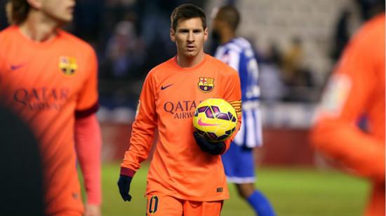 梅西生涯第30次戴帽 距萨拉纪录只差一帽