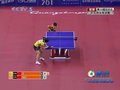 视频：乒球女单决赛 郭跃获得第二局局点