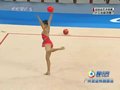 视频：女子艺术体操全能 邓森悦球操